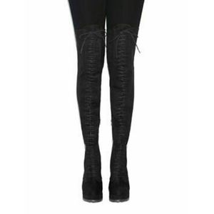 Lace-Up Over The Knee Boots